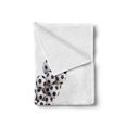 thumbnail image 2 of Letter Y Soft Flannel Fleece Throw Blanket, Y Letter in Form Monochrome Soccer Balls Graphic Design, Cozy Plush for Indoor and Outdoor Use, 60" x 80", Black and White, by Ambesonne, 2 of 5