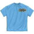 thumbnail image 2 of Wicked Fish Crab and Star Fish Fishing T-shirt by , Carolina Blue, 2 of 2