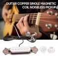 thumbnail image 3 of Cartuchos Pickup Guitarra Magnética de bobina única Pastilla silenciosa Guitarra acústica popular Pastilla de orificio de sonido Pastilla de guitarra eléctrica Cableado con perillas de volumen y tono Tomshoo Cartuchos Pickup, 3 of 6
