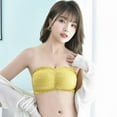 thumbnail image 3 of Women Lace Bandeau Bra Tube Top Bra Stretchy Strapless Bandeau, 3 of 5