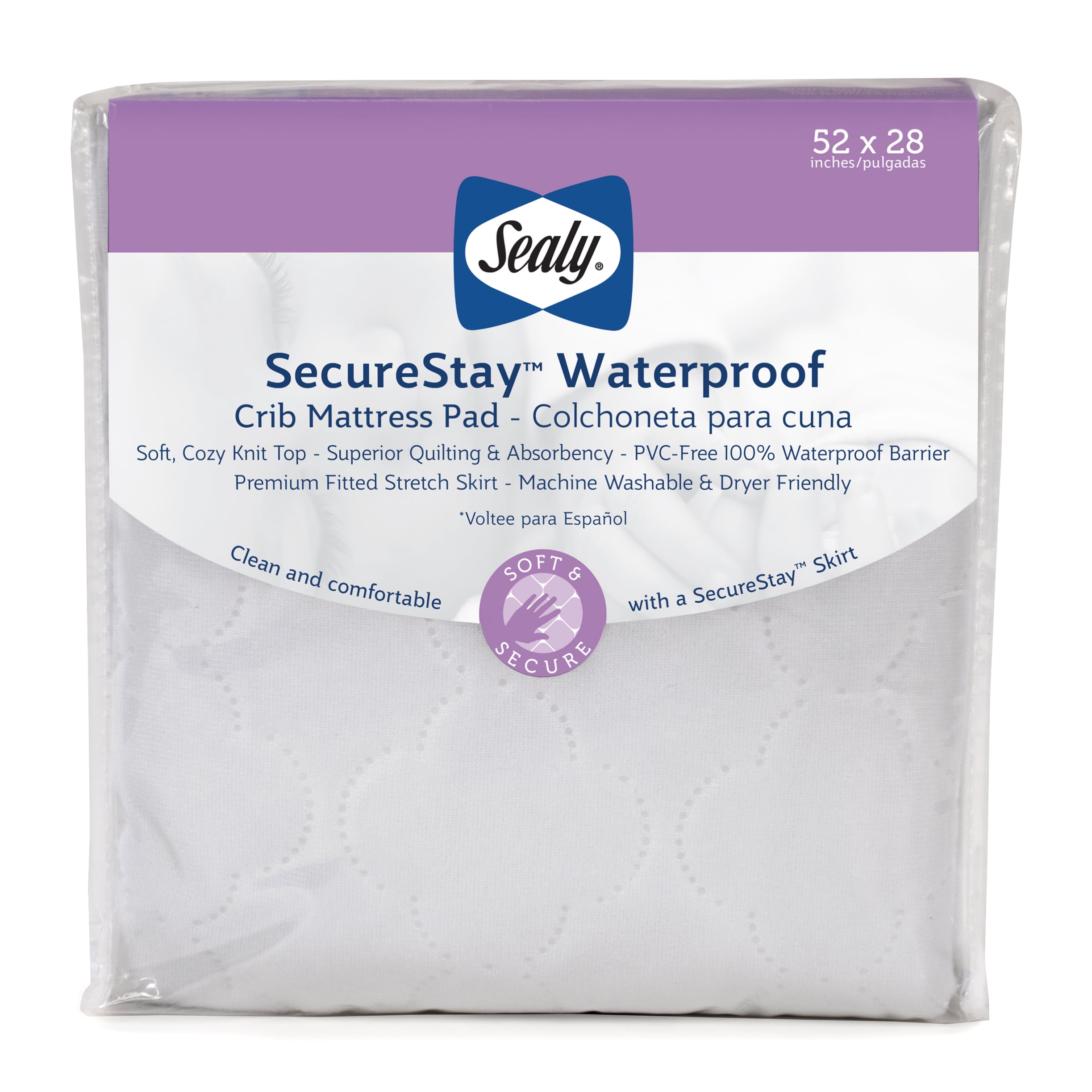 Sealy SecureStay Waterproof Crib 