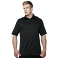 thumbnail image 1 of Tri-Mountain Performance Spades 038 Tonal Diamond Jacquard Polo, Small, Black, 1 of 2