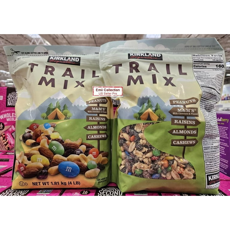 Kirkland Signature Trail Mix 2 Bags, 4lb 1.81kg - Walmart.com