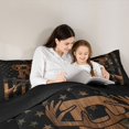 thumbnail image 4 of Feelyou Camouflage US Flag 7pcs Child Bedding Set, Cartoon Initial R Letter Sheet Set, 4 of 7