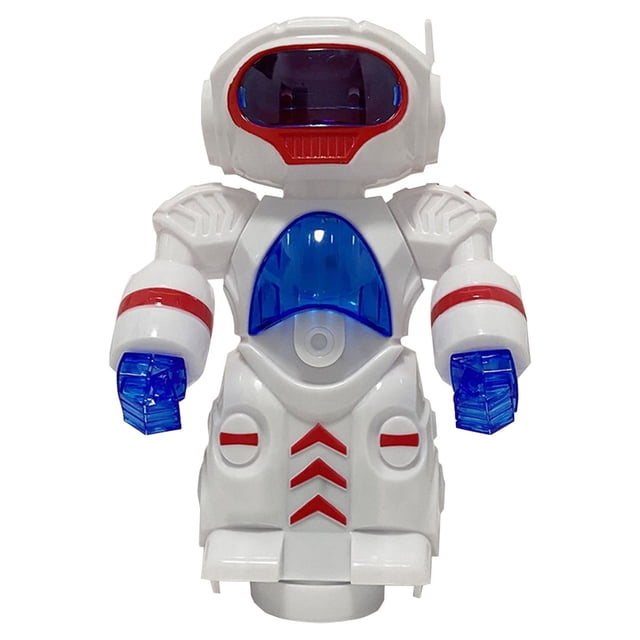 LSLJS Children's Electric Universal Robot Cool Light Music Mechanical Walking Robot Toy, Electric Robot