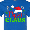 thumbnail image 4 of Inktastic Pappy Claus with Christmas Santa Hat and Snowflakes T-Shirt, 4 of 5