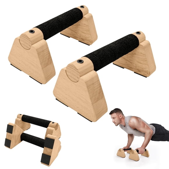 Barras Parallettes Rolitwils de madera para calistenia, 20 cm, para hombre