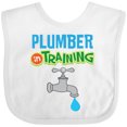 thumbnail image 3 of Inktastic Future Plumber in Training Boys Baby Bib, 3 of 4