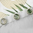 thumbnail image 4 of Homewish Vintage Geometric Striped Black Out Curtains,Modern Minimalist Art Curtains Pack of 2 (42x63 Each),Green White Gold Bedroom Curtains For Men Women,Microfiber Bedroom Decor, 4 of 6