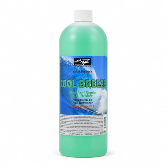 Pro Nail Cool Breeze Astringent - Cleanses and Tones, Refreshes Skin - 32oz