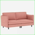 thumbnail image 5 of 74.27'' Mid Century Modern Loveseat – Breathable Fabric, Solid Wood Frame for Small Spaces, Apartment, Bedroom | Fabric | Solid Wood | Cushion Back, 5 of 10