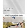 thumbnail image 6 of 4th of July RV Awning Sun Shade Screen 9'X7' American Flag Mesh Sunscreen Red Truck Stars Stripes Awning Shade Screen with Zipper UV Blocker Completed Kits Outdoor Canopy for RV Motorhome Camper, 6 of 7