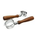 thumbnail image 4 of Zootealy 54mm Stainless Steel Coffee Machine Bottomless Filter Holder Portafilter Branch Wooden Handle Professional Coffee Accessory Compatible with Breville 8 Series Coffee Machines, 4 of 5