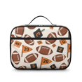 thumbnail image 2 of Football Flag Orange Pattern Insulated Lunch Bag Teens,Bento School Lunch Bag for Teens for Work,Picnic or Travel 10.6x7.7x4.3 Inches,12 Can Capacity, 2 of 6