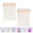 thumbnail image 4 of Jewelry Bags, Simple Operation 100PCS Lightweight  Portable Mesh Material Drawstring Design Organza Bags  For Wedding For Party Decoration For Craft Gifts Rose, 4 of 8