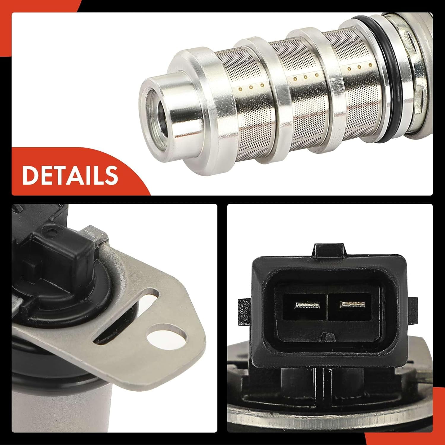 A-Premium 2-PC Intake and Exhaust Engine Variable Valve Timing (VVT) Solenoid Compatible with BMW 335i, 335i GT xDrive, 335i xDrive, X5, 535i, 535i GT, 535i GT xDrive, 535i xDrive, 550i, 550i GT