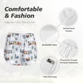 thumbnail image 4 of Fuzoiu Trains And Cactuse Print Women's Athletic Shorts, Double-Layer Running Shorts with Pocket,Women's Workout Shorts for Yoga, Gym, and Workouts-Small, 4 of 7