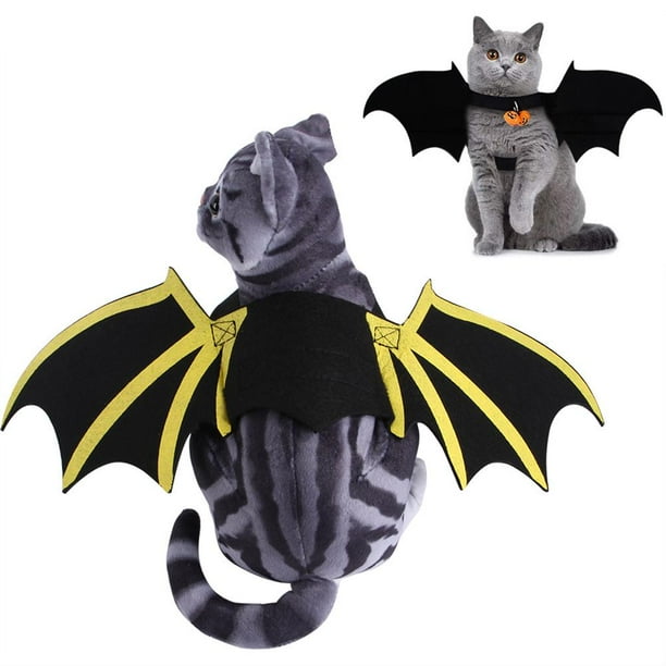 Murciélago Para Mascotas Ajustable Halloween Mascota Perro Murciélago Alas Accesorios De Halloween Para Fiesta De Cumpleaños De Disfraces Cateissary HA043686-06