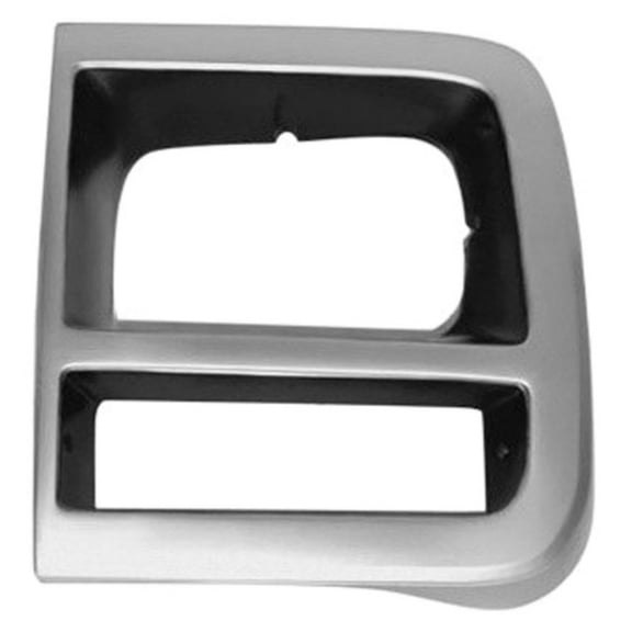 For Chevy Lumina 1992 1993 1994 1995 1996 Headlight Bezel Driver Side | Silver/Dark Argent | w/ Single Rectangular Headlight | 15685963