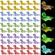 thumbnail image 1 of BRIGHTFUFU 100 Uds Mini figuritas de lagarto de resina figuritas luminosas de resina lindas decoraciones de lagarto de resina pequeños animales de resina, 1 of 7