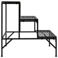 thumbnail image 6 of Topbuy 3-Tier Metal Plant Stand Flower Potted Holder Ladder Storage Rack for Outdoor Indoor Use, 6 of 6