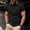 Black, variant on VgaVtl Polo Mens Shirts Summer Short Sleeve Striped Business Collared Casual Mens T Shirts Everyday Button