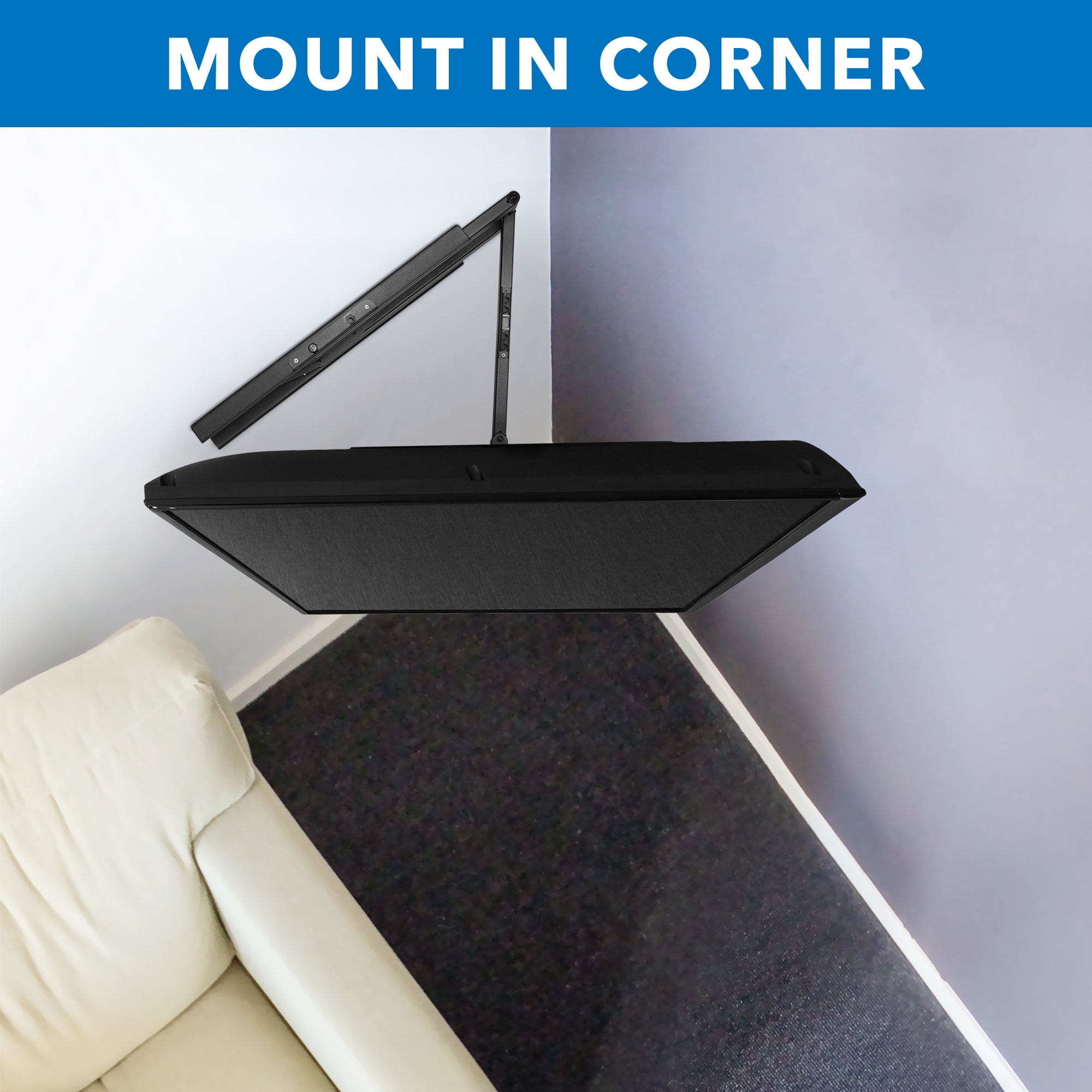 Mount-It! Full Motion TV Wall Mount with Extra Long 40" Extension, Fits 32" to 70" Tv's, Capacity 110 lbs., Heavy Duty, Lifetime Warranty