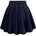thumbnail image 3 of Women's Casual Stretchy Flared Pleated Mini Skater Skirt with Shorts, 3 of 5