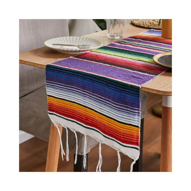 Mantel Mexicano Mantel para Decoraciones de Bodas y Fiestas, Tapete de Picnic (150 * 215 cm) Simplicidad