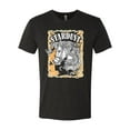 thumbnail image 2 of Wild Bobby Star Dust Horse Black and Yellow Distressed Vintage Men Premium Tri Blend Tee, Vintage Black, Small, 2 of 6
