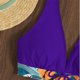 thumbnail image 4 of Mejor Belleza Mujer Traje de Baño de Moda Aumentar el tamaño 2 Piezas Tankini Tops de Bikini y Partes de Abajo Morado M, 4 of 7