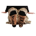 thumbnail image 5 of Just Love Ultra-Soft Womens Pajama Pant Set with Nightgown & Matching Socks  Luxurious Sleepwear (Leopard Print, 2X), 5 of 5