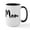 White/Black Inside, variant on CafePress - Hashtag Dog Mom - 15 oz Ceramic Large White Novelty Mug