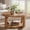 rustic brown, variant on Tribesigns 2-Tier Round Coffee Table, Circle Coffee Table with Storage, Modern Accent Center Table for Living Room, Thick Tabletop & Base, Rustic Brown