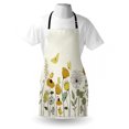 thumbnail image 4 of Spring Apron, Polka Dot Winged Butterflies Flying over Poppy Flowers and Tulips, Unisex Kitchen Bib with Adjustable Neck for Cooking Gardening, Adult Size, Earth Yellow Pale Green, by Ambesonne, 4 of 4
