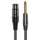 thumbnail image 3 of Cable de micrófono de XLR a cuarto de pulgada, cable de interconexión estéreo equilibrado para altavoces de guitarra, mezclador, amplificador 3 metros Baoblaze Cable de micrófono, 3 of 7