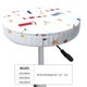 thumbnail image 4 of Balery Nautical Lighthouse Sailboat Fundas de asiento para taburete de bar redondo de tela de terciopelo ajustables que protegen de arañazos y manchas para sillas de 14 a 17 pulgadas.-14 inch, 4 of 7