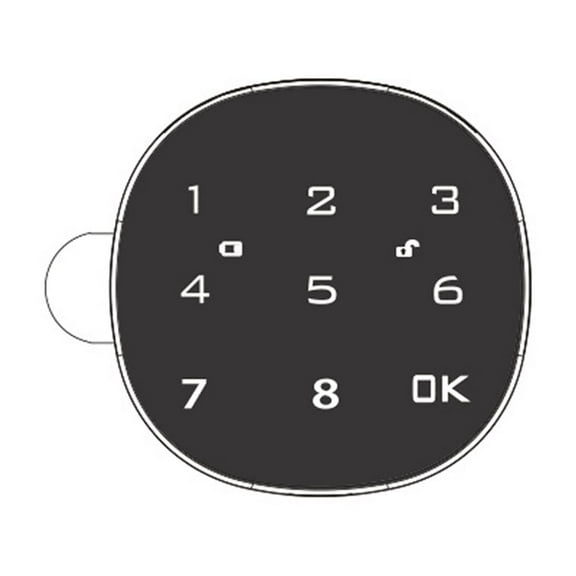 Digital Electronic Smart Mailbox Lock Touch Screen Lock File Iron Steel Desk Cabinet Door Password Keypad Lock 30MM