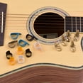 thumbnail image 3 of Juego de púas para el dedo pulgar de guitarra 5 púas para el pulgar 5 púas para el dedo índice 5 púa Abanopi Selecciones, 3 of 6