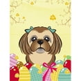 thumbnail image 1 of Chocolate Brown Shih Tzu Easter Egg Hunt Flag Garden, 1 of 1