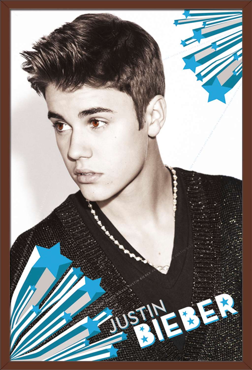 Justin Bieber Awesome Wall Poster, 22.375" x 34", Framed