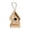 B, variant on Unfinished Hanging Birdhouse, Wooden Bird House for Outside Garden Patio Decorative Nest Box for Wrens Swallows Finches Chickadee, Bird Feeders and Bird Baths