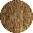 thumbnail image 1 of Ahgly Company Indoor Round Oriental Brown Modern Area Rugs, 6' Round, 1 of 4