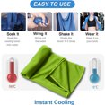 thumbnail image 3 of Pieza Toalla de enfriamiento Toalla de Fitness Toalla de enfriamiento para enfriamiento instantáneo con 4 Bolsas Impermeables Toalla Deportiva de Microfibra para Acampar Senderismo Yoga Golf Viajes, 3 of 6