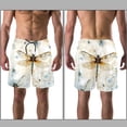 thumbnail image 3 of luoweisi Men's Beach Shorts Quick Dry Swim Trunks with Mesh Lining Dragonfly L, 3 of 5