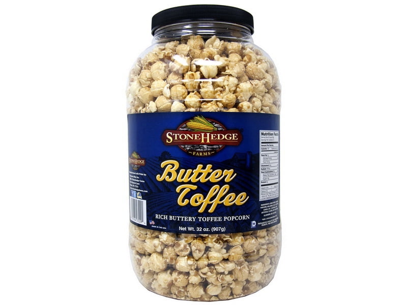 Stonehedge Farms Butter Toffee Popcorn 32oz Barrel