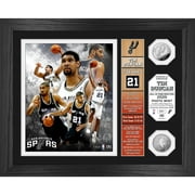 Highland Mint Tim Duncan San Antonio Spurs 2020 Hall of Fame Induction Banner 13'' x 16'' Bronze Coin Photo Mint