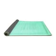 thumbnail image 2 of Ahgly Company Indoor Round Solid Turquoise Blue Modern Area Rugs, 3' Round, 2 of 4