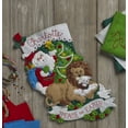 thumbnail image 3 of Bucilla Felt Applique Christmas Stocking Kit, Peace on Earth, 18", 3 of 7