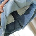 thumbnail image 7 of Afuyipoi Skort Denim Shorts for Shorts,Pocket Twist Elastic Waist Playground Proof A-Line Skirt Blue 6-7, 7 of 7